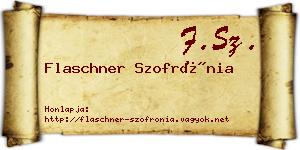 Flaschner Szofrónia névjegykártya